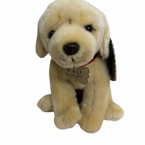 FAO Schwarz Plush Labrador Retriever Puppy – Beige, 12” Soft Toy